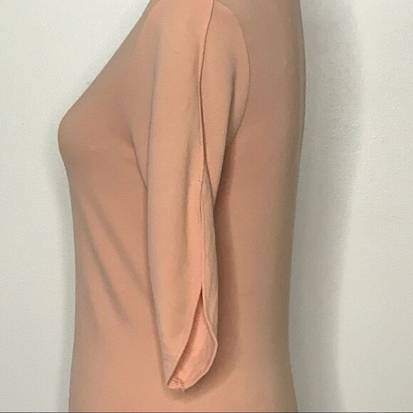 Ann Taylor Peach Petal Sleeve Round Neck Top - Picture 8 of 9